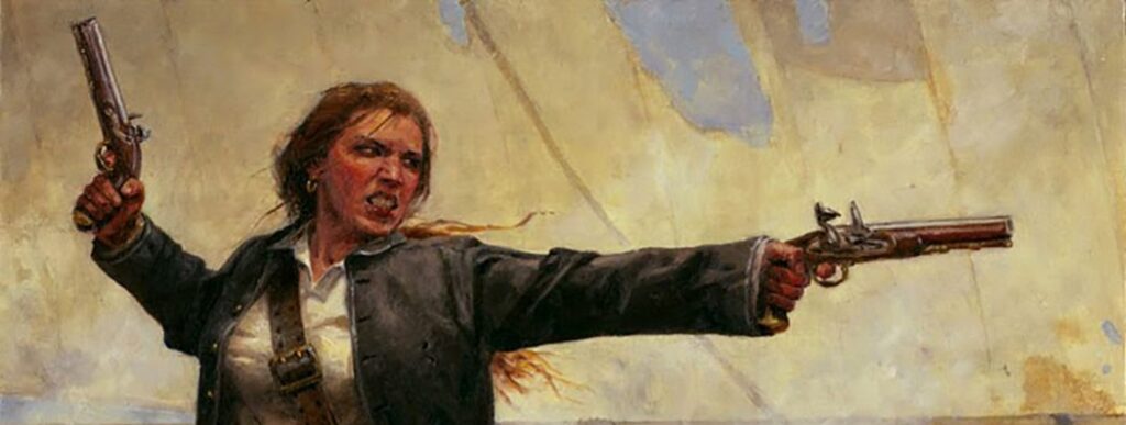 Anne Bonny in the midst of battle!